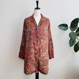 Victoria's Secret Vintage Sleepshirt Satin Paisley
